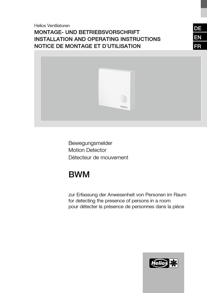 Helios BWM Installation and operating instructions