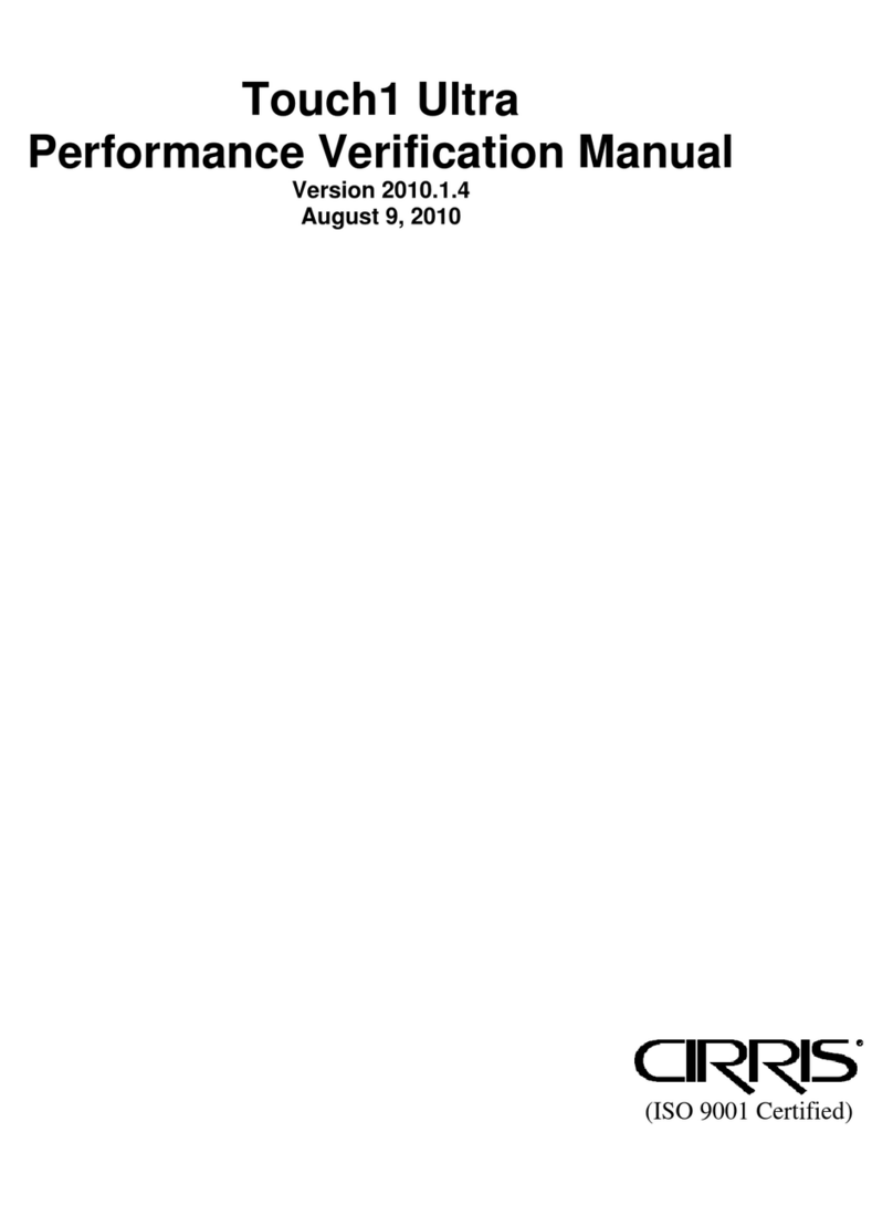 Cirris Touch1 LV Installation and operation manual