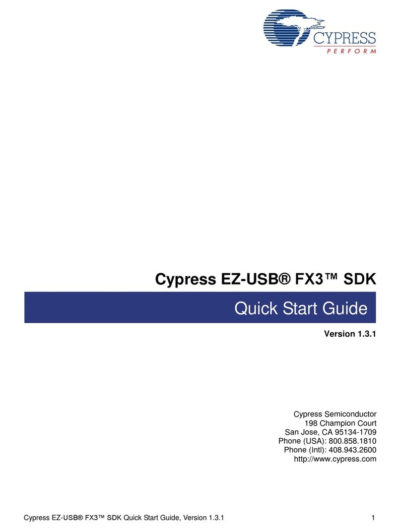 Cypress EZ-USB FX3 SDK User manual