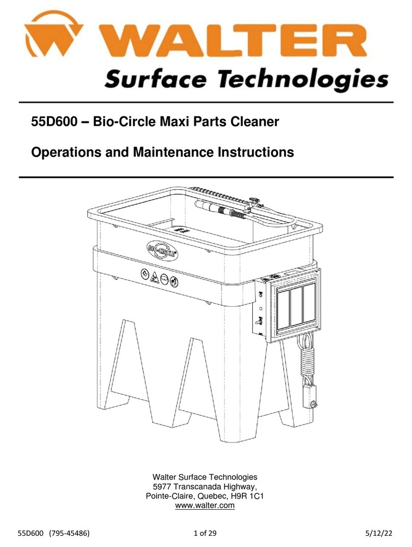 Walter Bio-Circle Maxi Operation and maintenance instructions