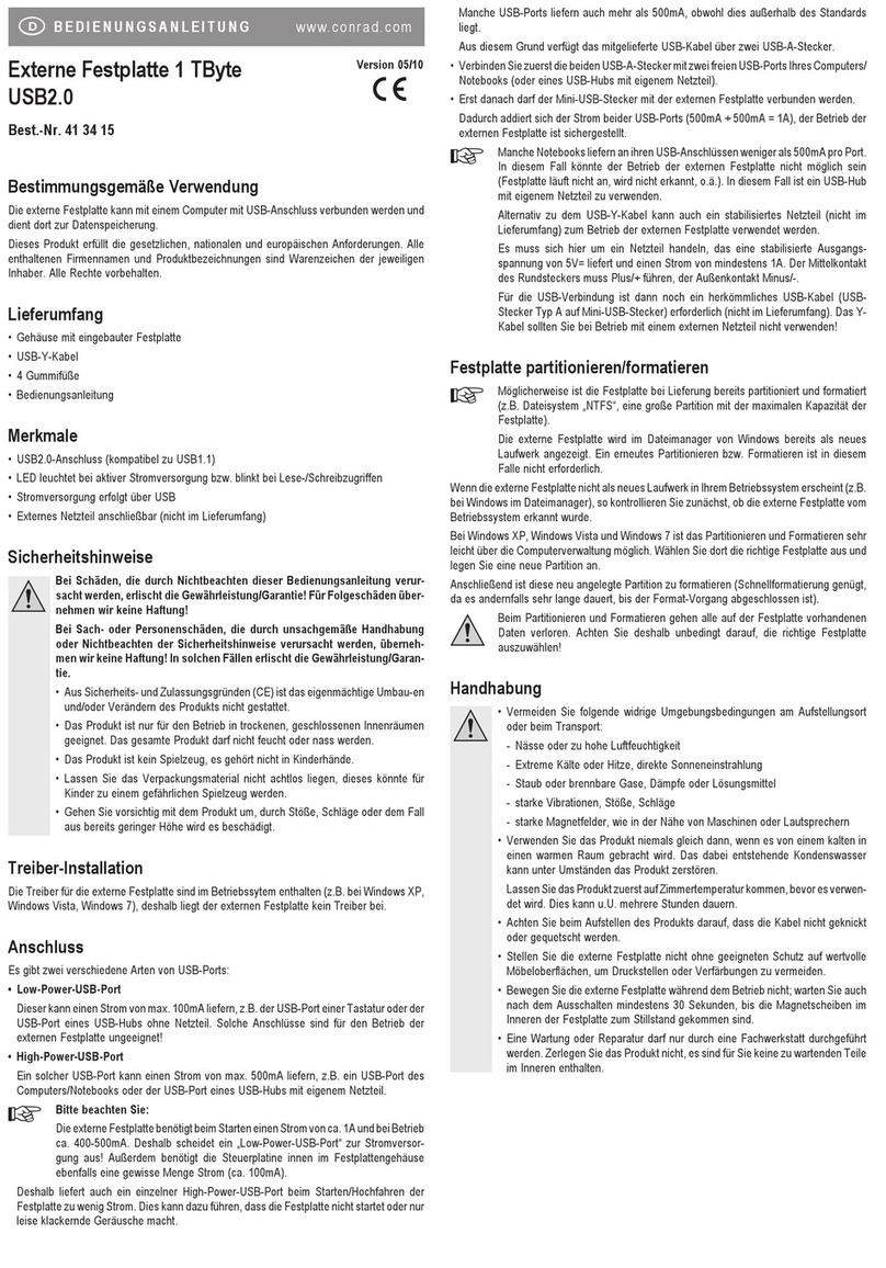 Conrad 413415 User manual