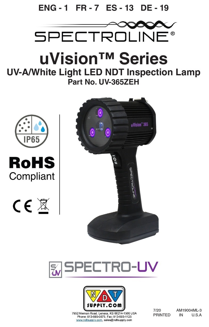 Spectro-UV SPECTROLINE uVision Series manual