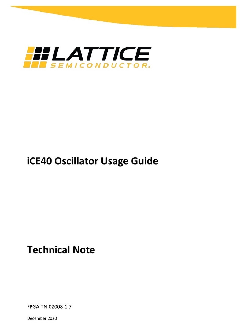 Lattice Semiconductor iCE40 UltraLite Parts list manual