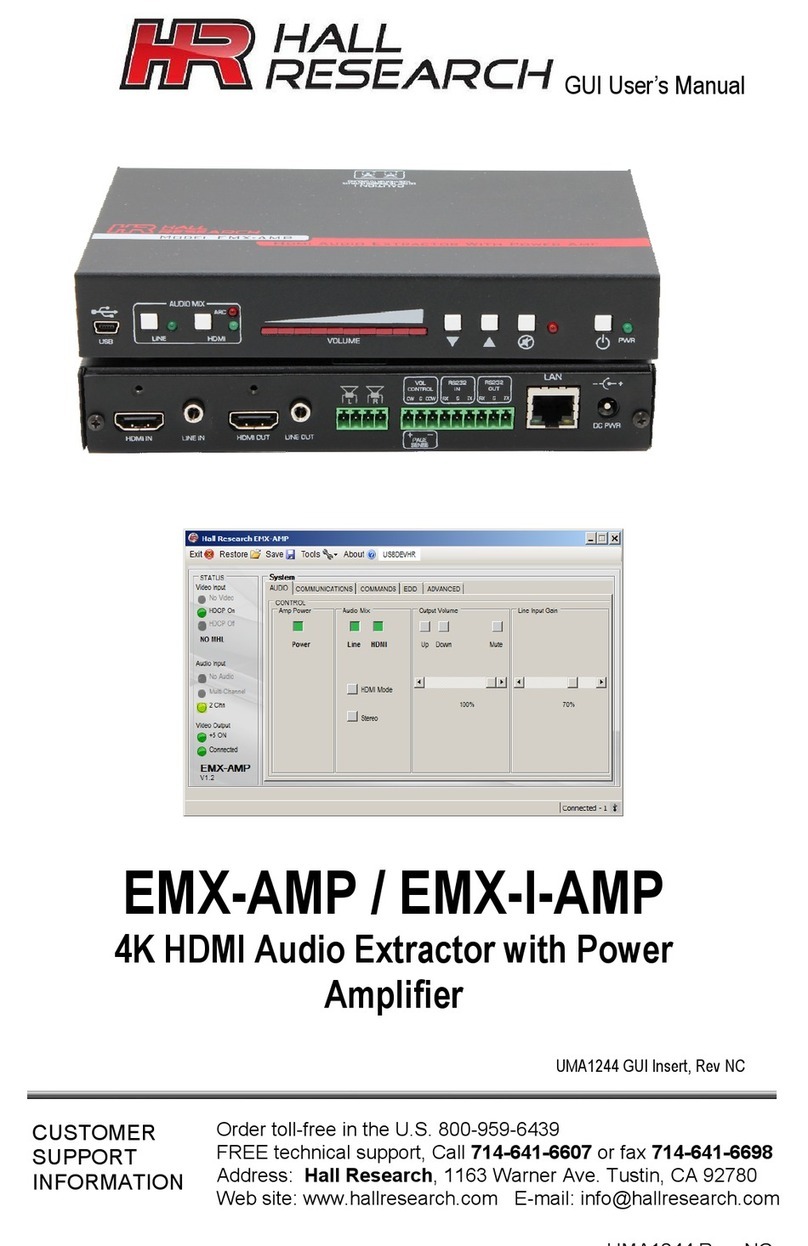 Hall Research Technologies EMX-AMP user manual