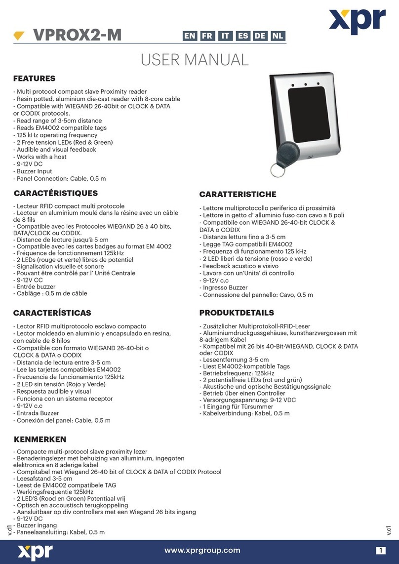 xpr VPROX2-M user manual