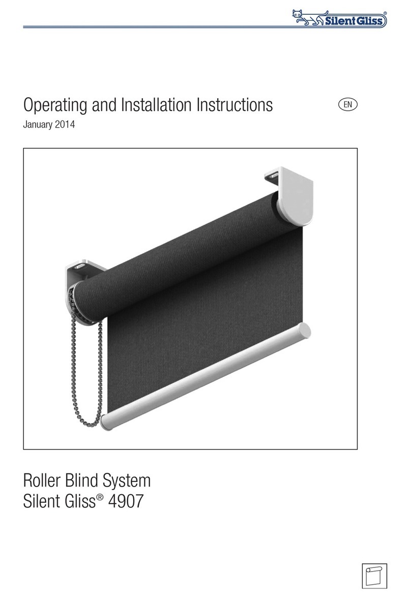 Silent Gliss 4907 Operating and installation instructions Silent Gliss 4907 Operating and installation instructions