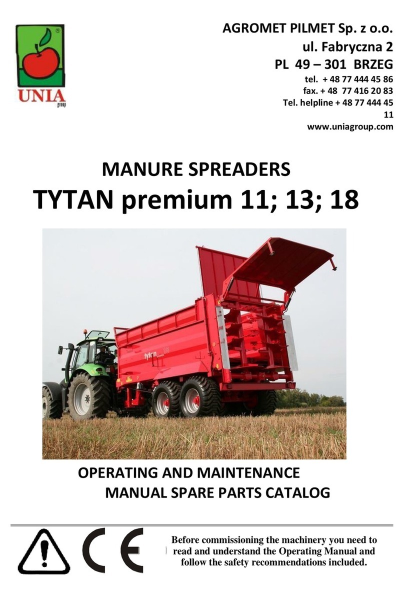 UNIA TYTAN premium 11 Operating and maintenance