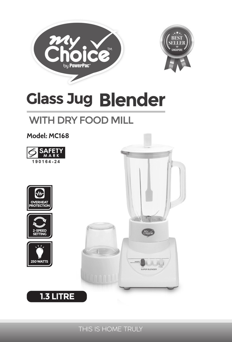 PowerPac My Choice MC168 User manual