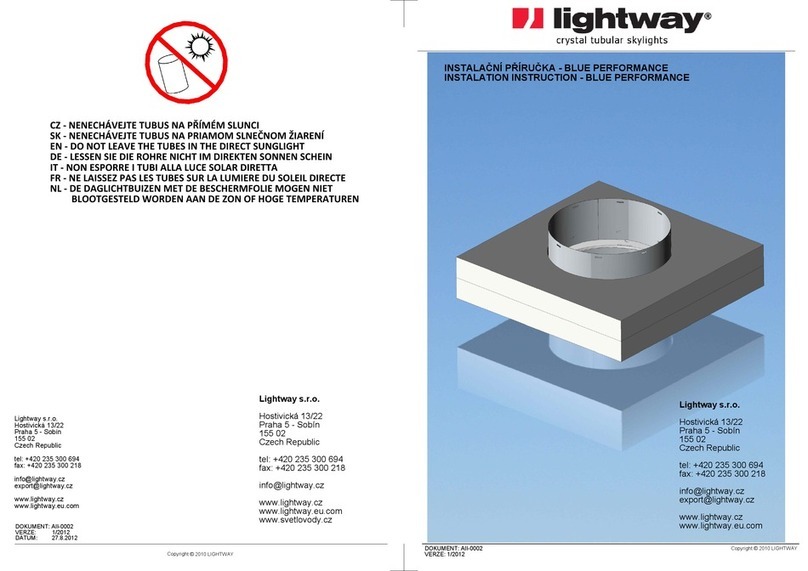 Lightway HP 300 installation instructions