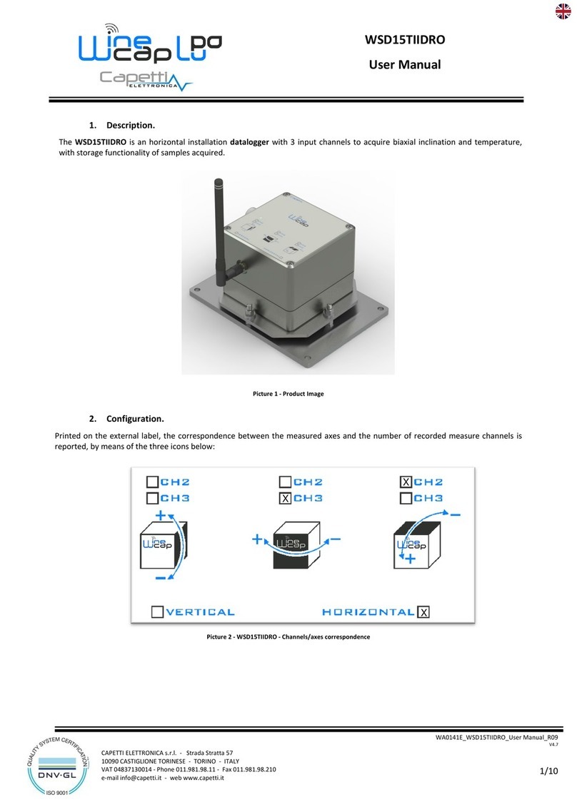 Capetti Elettronica Winecap Lupo WSD15TIIDRO User manual