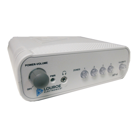 Louroe AP-4 Installation and operating instructions