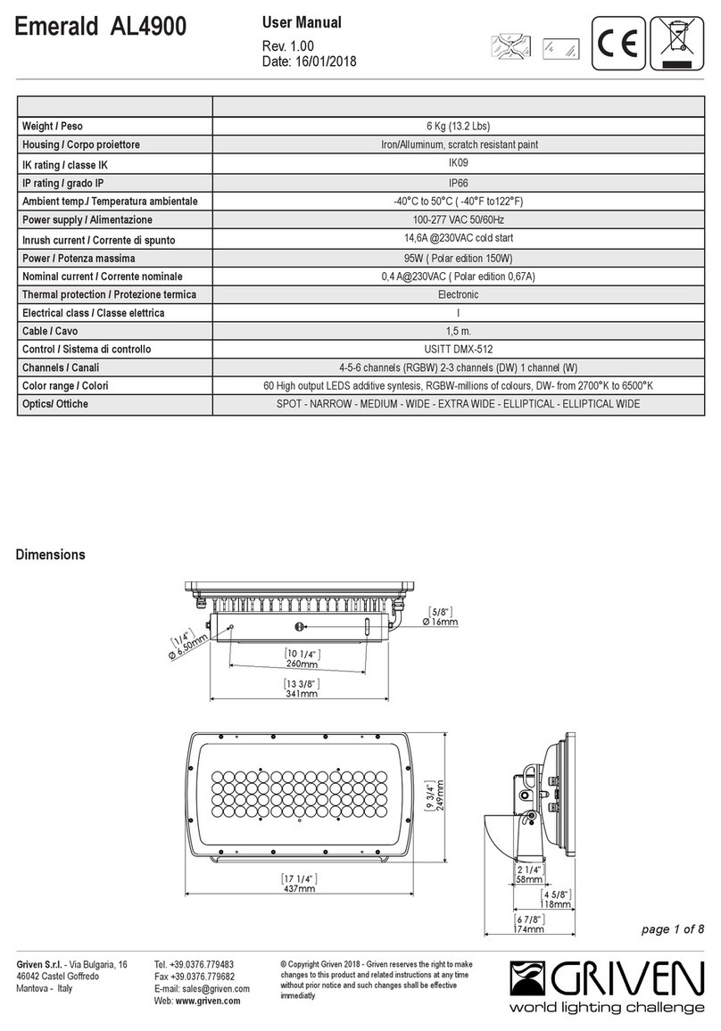 Griven Emerald AL4900 User manual