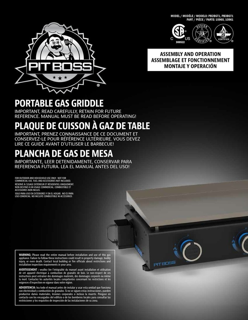 Pit Boss PB2BGT1 Assembly and operation