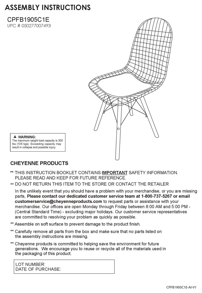 Cheyenne Products CPFB1905C1E Assembly instructions
