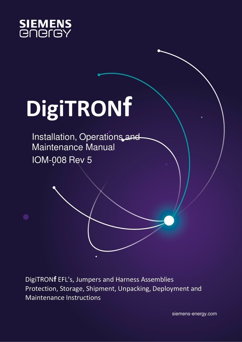 Siemens Energy DigiTRONf DFRV Series Installation, operation and maintenance manual Siemens Energy DigiTRONf DFRV Series Installation, operation and maintenance manual