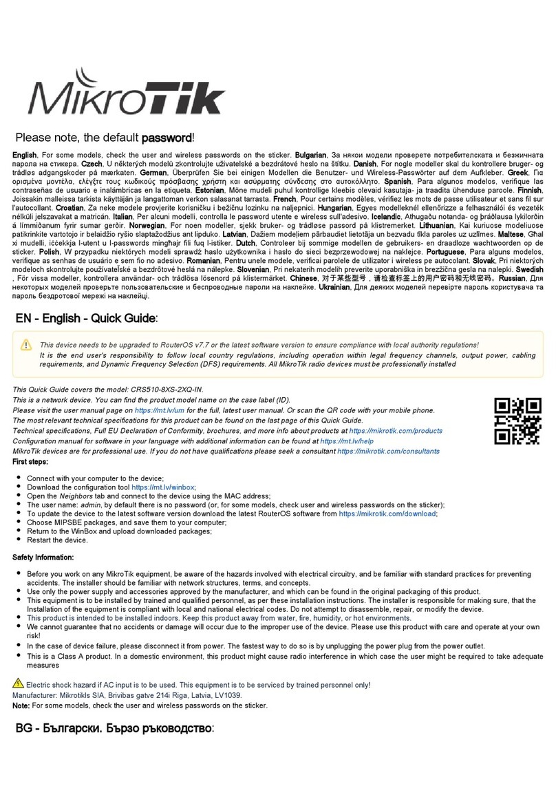 MikroTik CRS510-8XS-2XQ-IN User manual