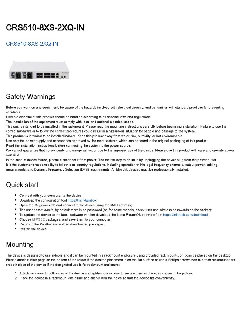 MikroTik CRS510-8XS-2XQ-IN User manual