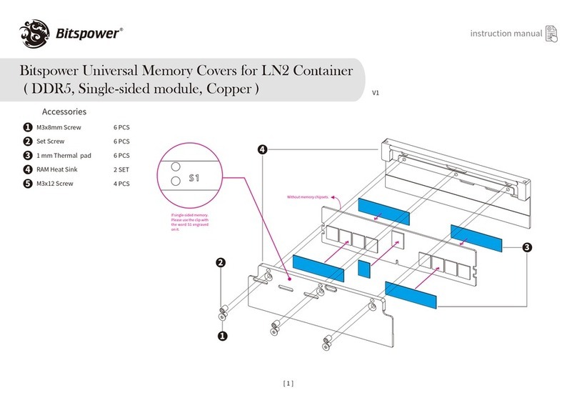 Bitspower BP-RAMCD5S-LN2-CU User manual Bitspower BP-RAMCD5S-LN2-CU User manual