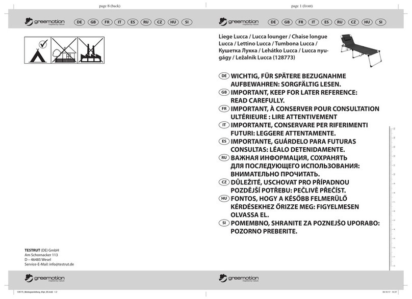 Greemotion Lucca 128773 User manual