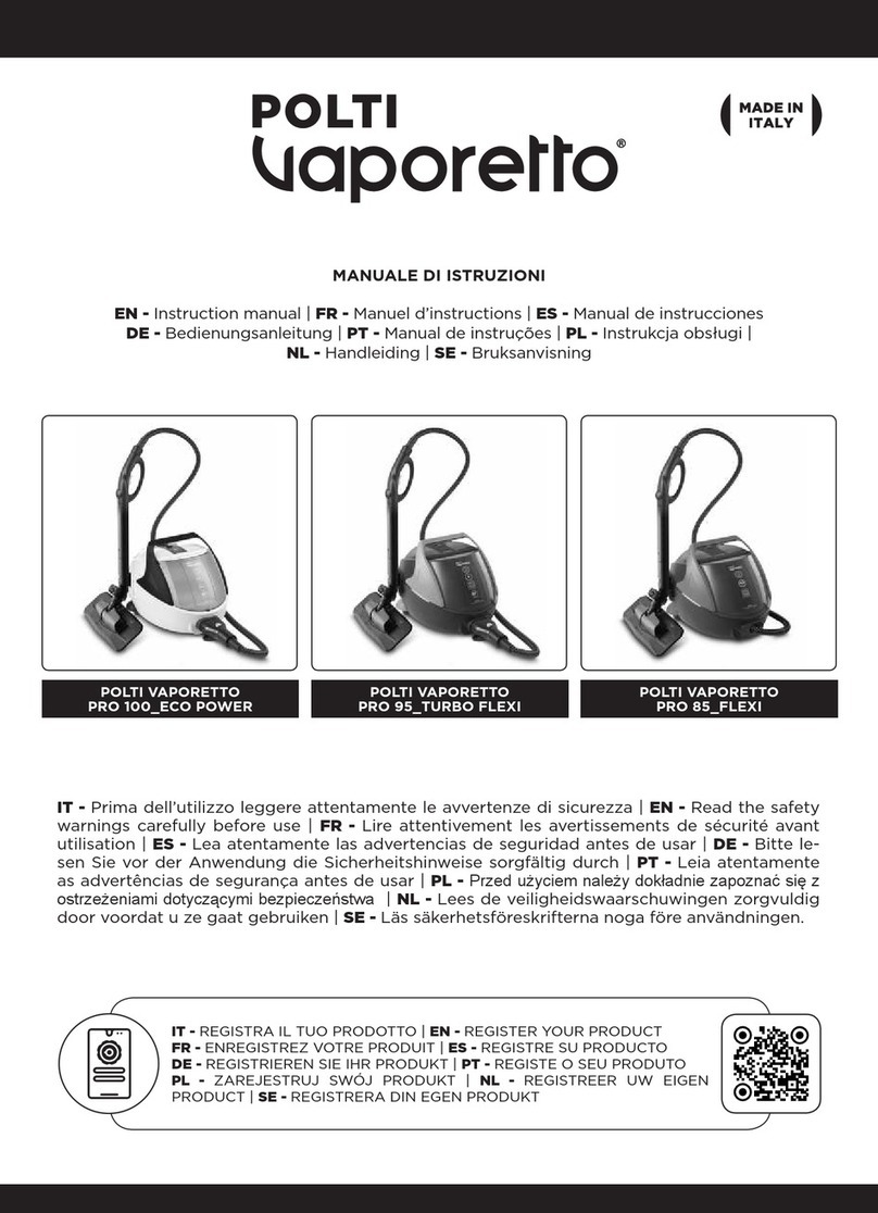 POLTI Vaporetto PRO 100 ECO POWER instruction manual
