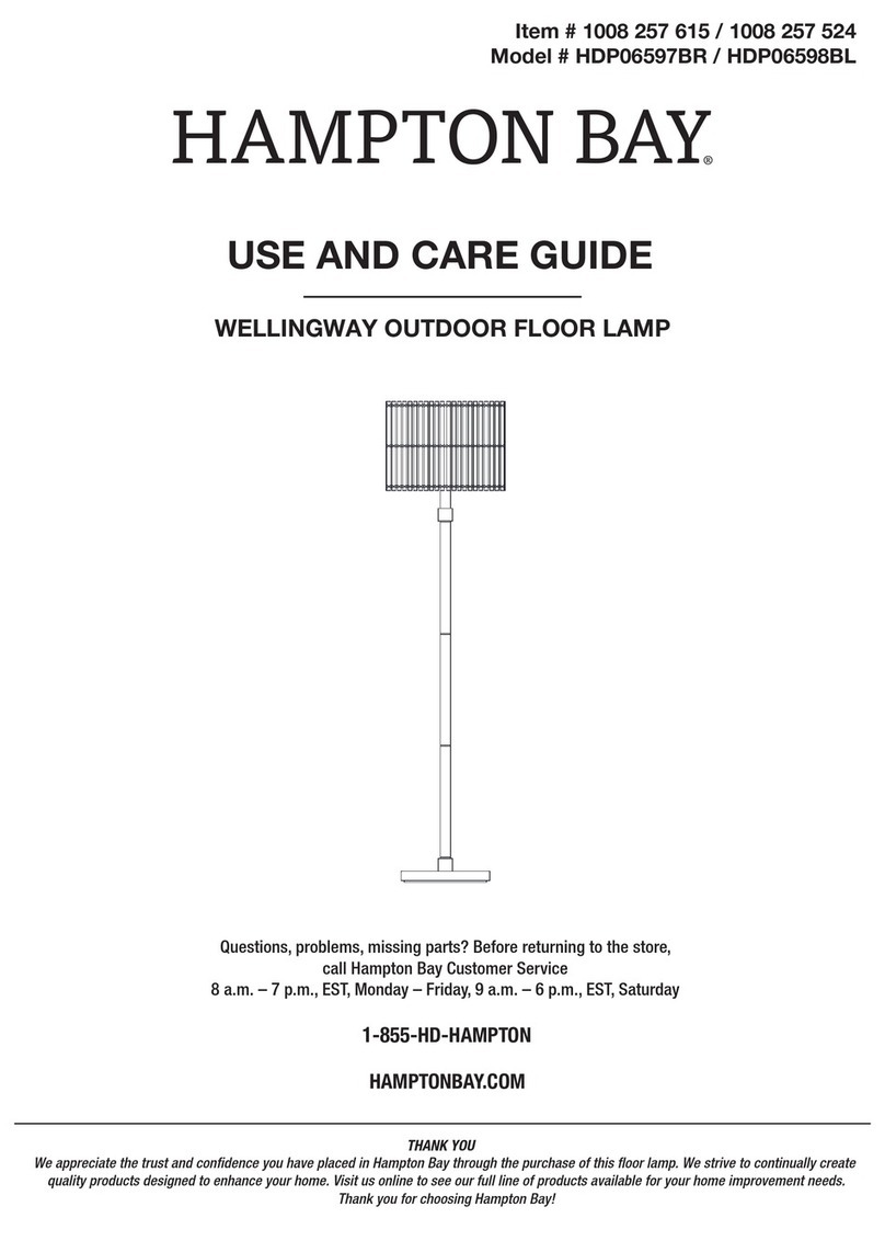 HAMPTON BAY WELLINGWAY HDP06597BR Use and care guide HAMPTON BAY WELLINGWAY HDP06597BR Use and care guide