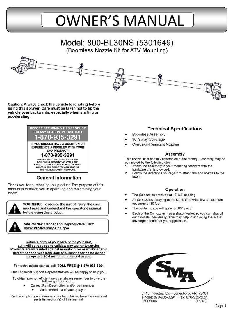 SMA 800-BL30NS owner's manual