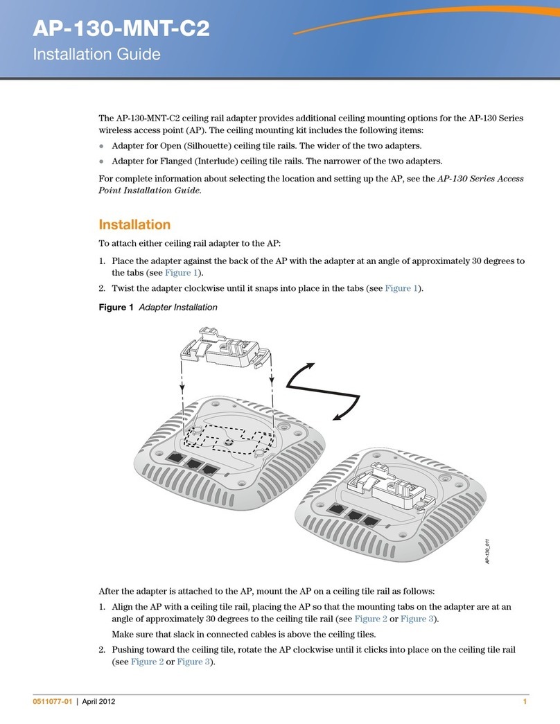 Aruba AP-130-MNT-C2 User manual