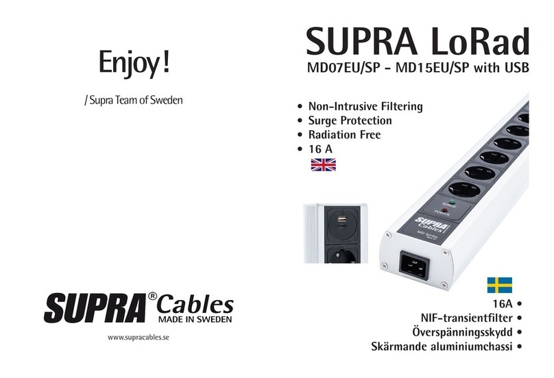 Supra MD07EU/SP User manual