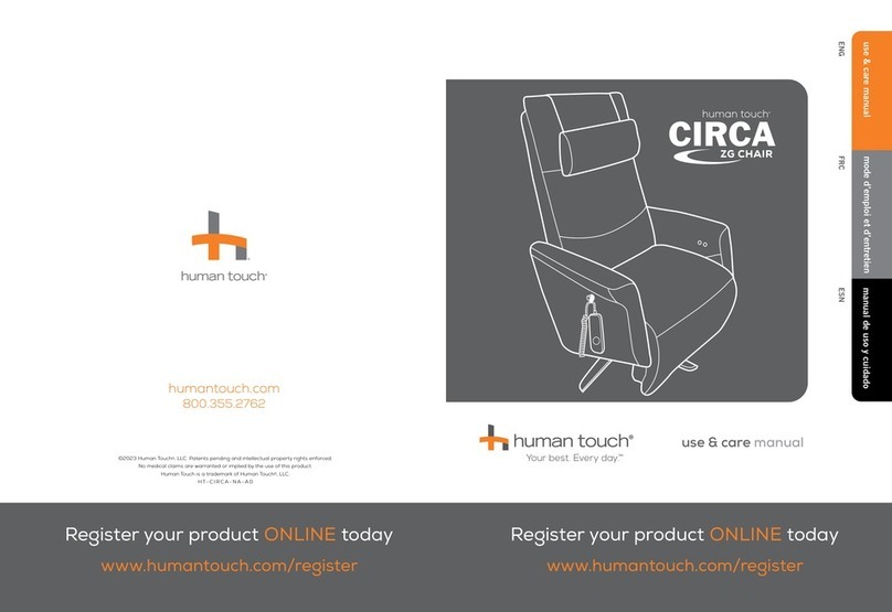 Human Touch Circa ZG Use & care manual