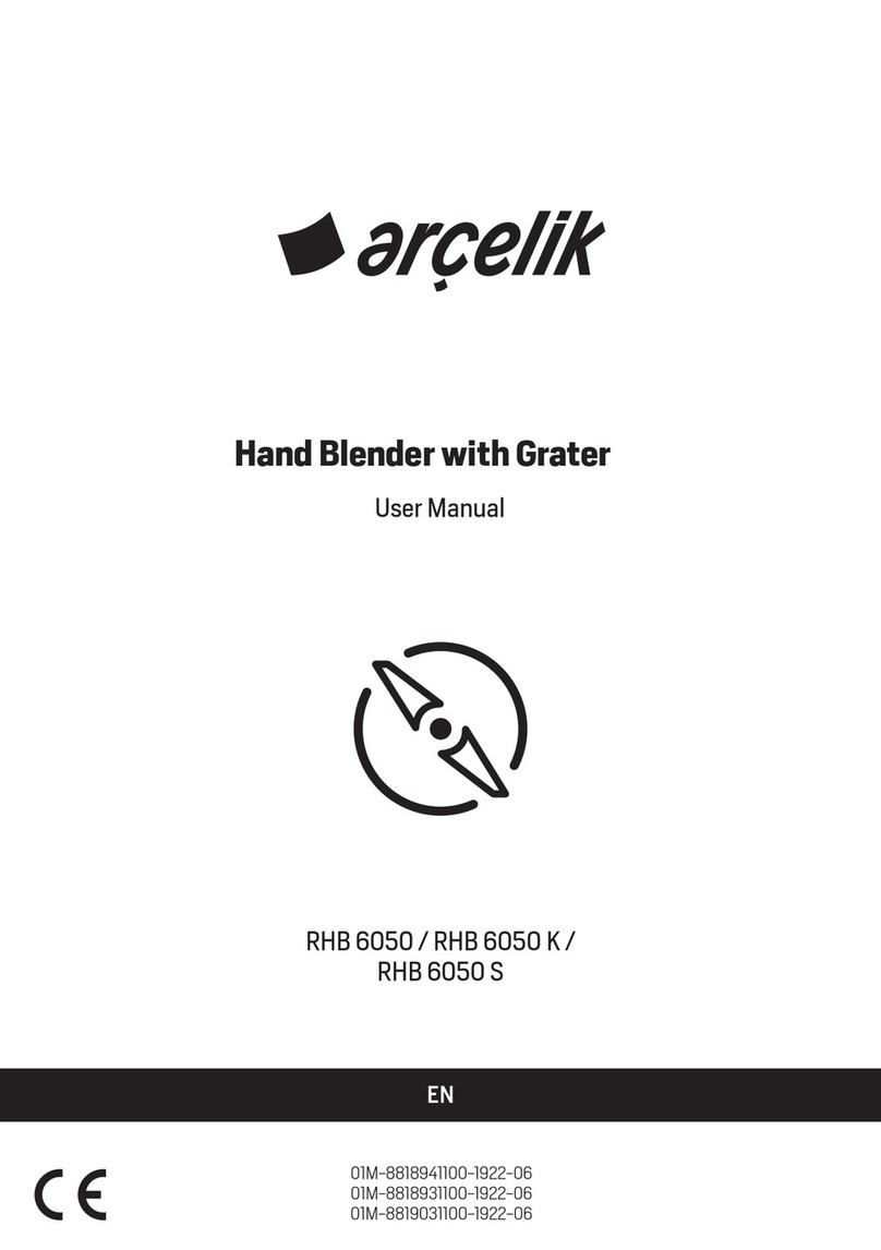 arcelik RHB 6050 user manual