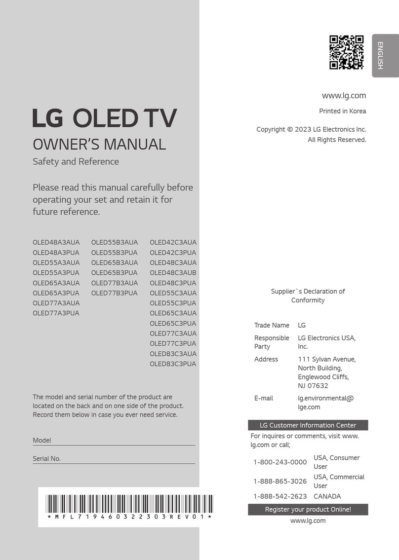 LG OLED48C3AUB User manual