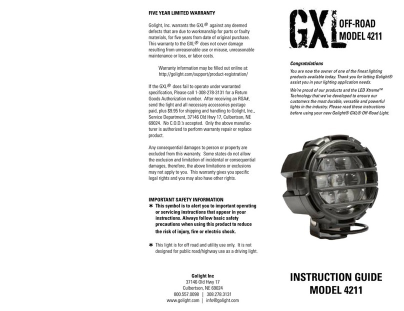 Golight GXL 4211 Manual