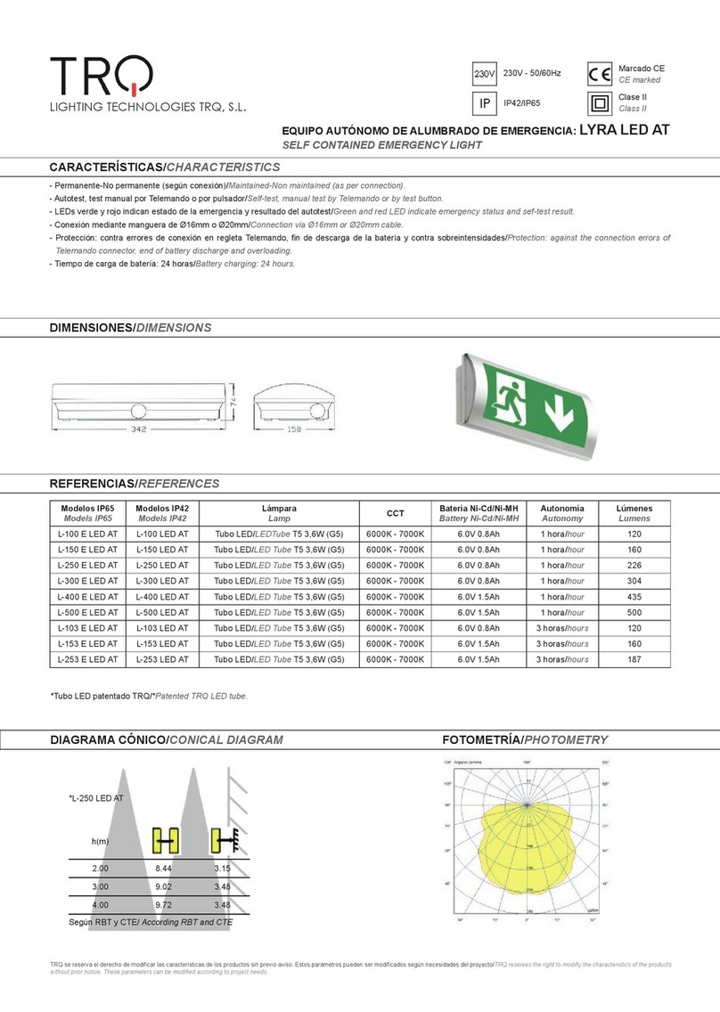 TRQ LYRA L-100 E LED AT quick start guide