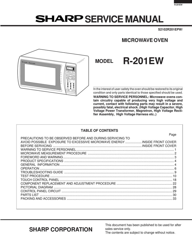 Sharp R-201EW User manual