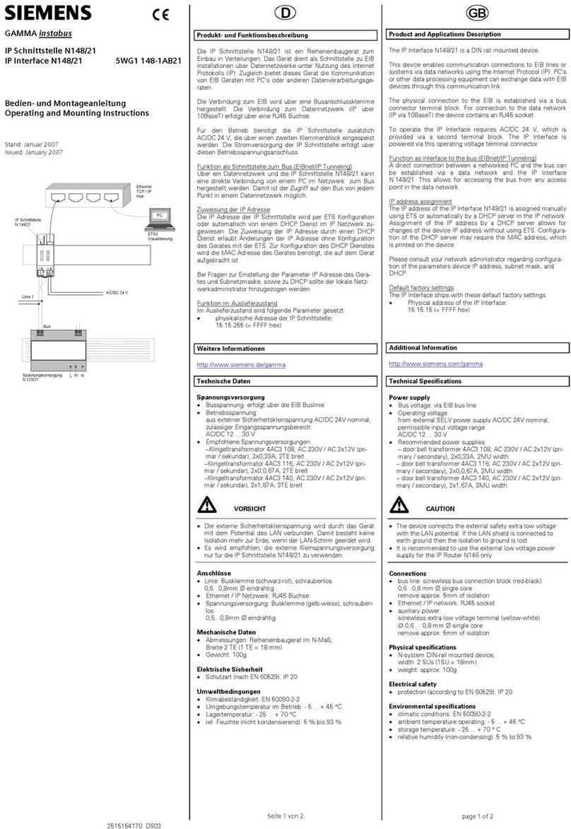 Siemens N148/21 Service manual