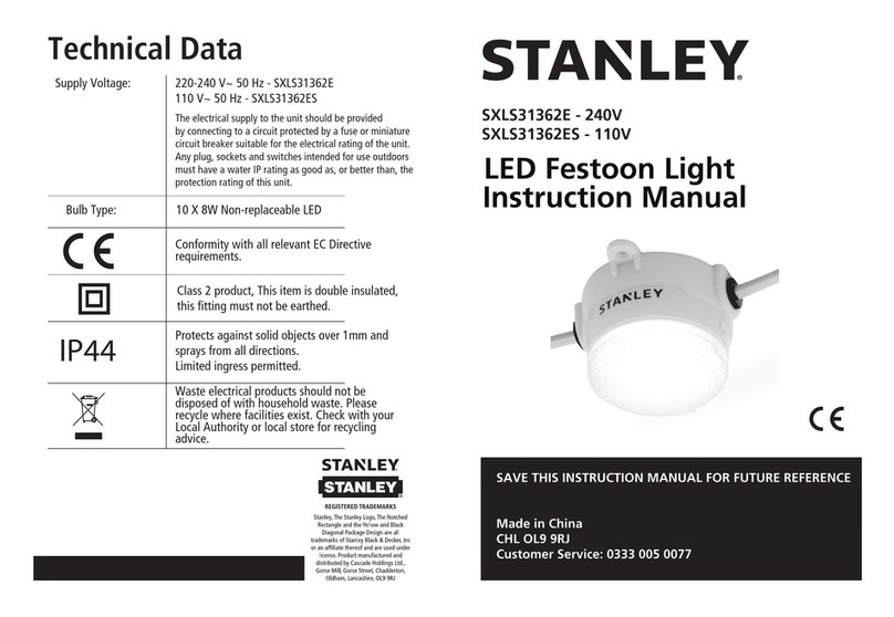 Stanley SXLS31362E User manual Stanley SXLS31362E User manual