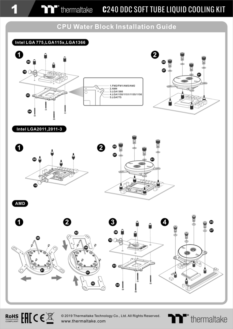 Thermaltake C240 installation guide