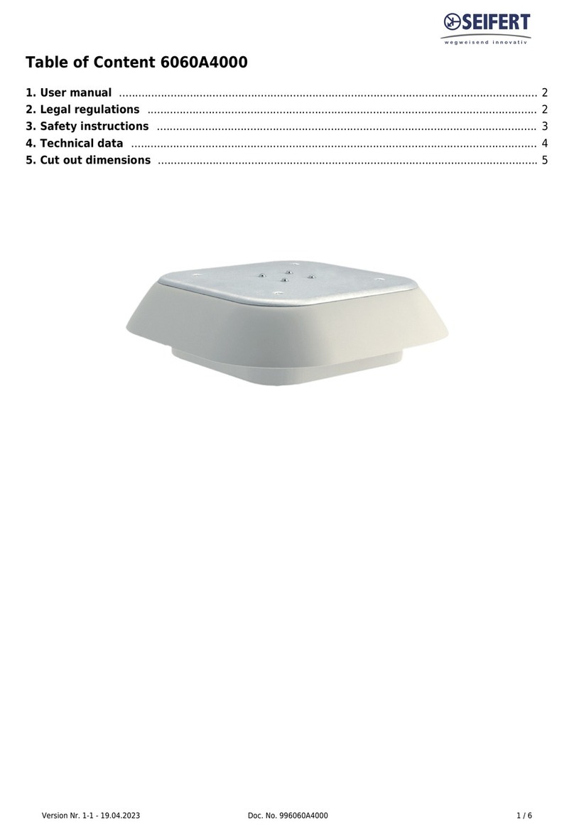 Seifert 6060A4000 User manual