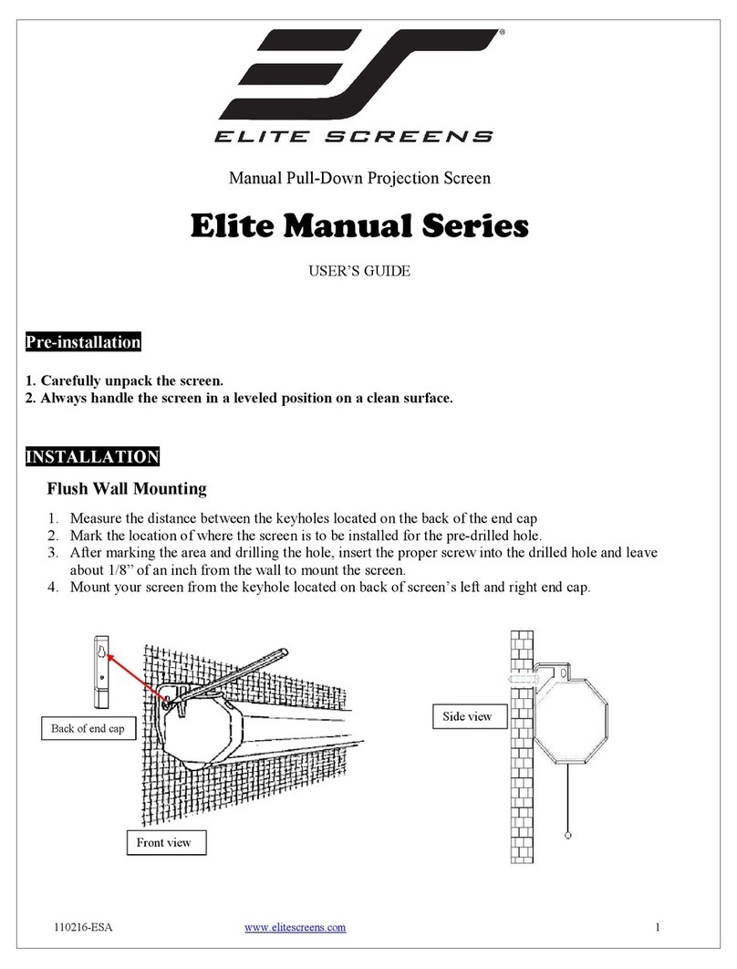 Elite Screens Elite ES-M120UWV2 User manual