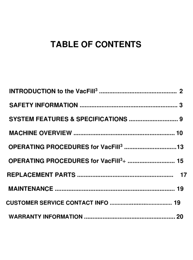 FLO-DYNAMICS VacFill3 User manual