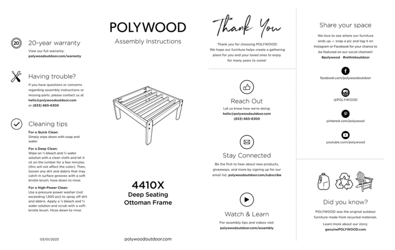 Polywood 4410V User manual Polywood 4410V User manual