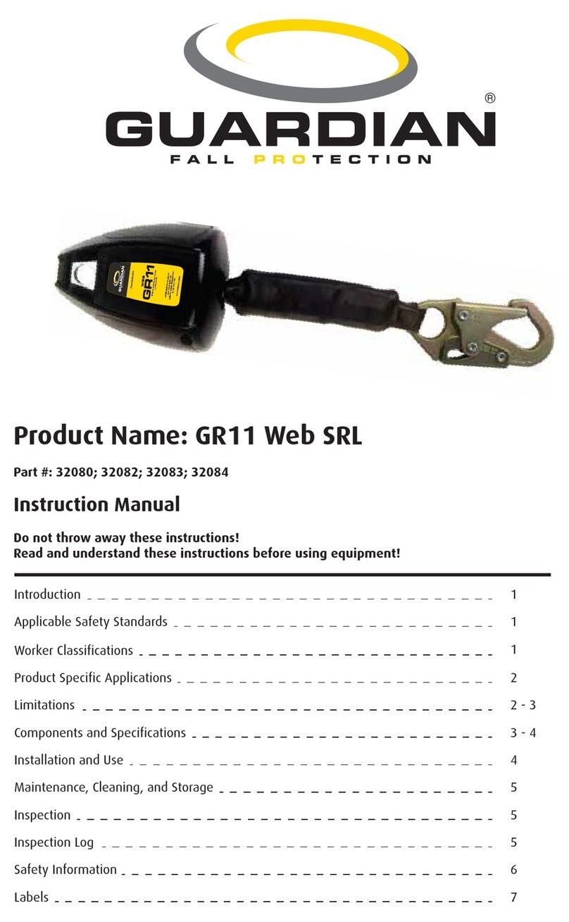 Guardian Fall Protection GR11 Web SRL instruction manual