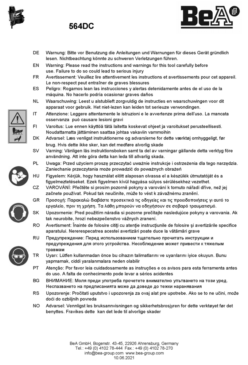 BEA 12100510 User manual