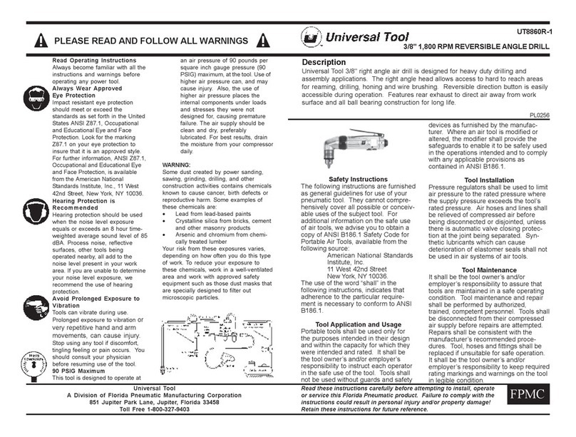 Universal Tool UT8860R-1 User manual