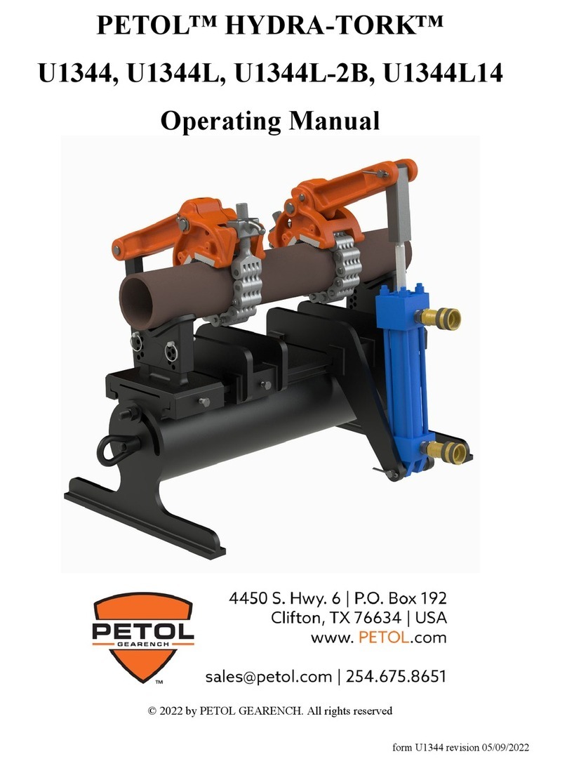 Petol HYDRA-TORK U1344 operating manual
