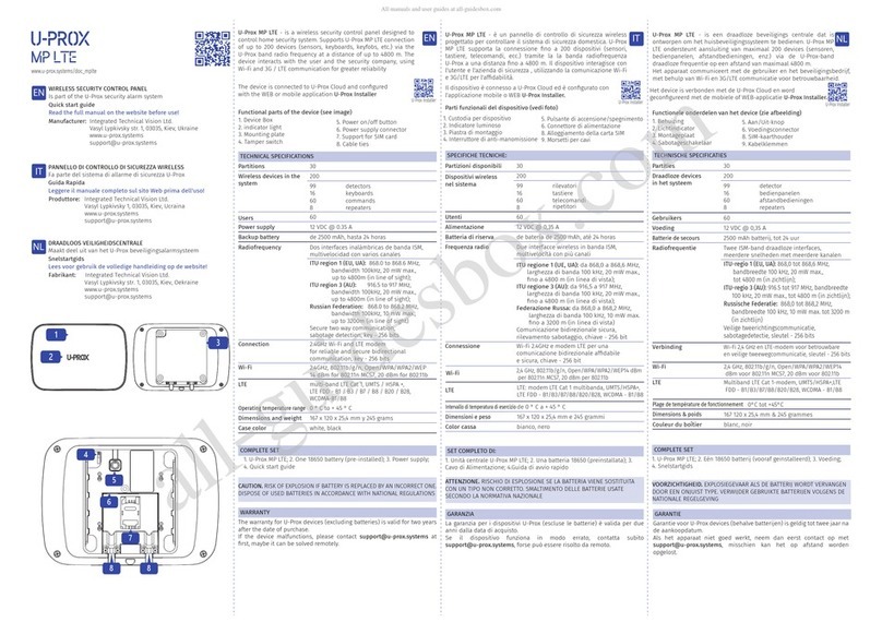 U-Prox MP LTE quick start guide