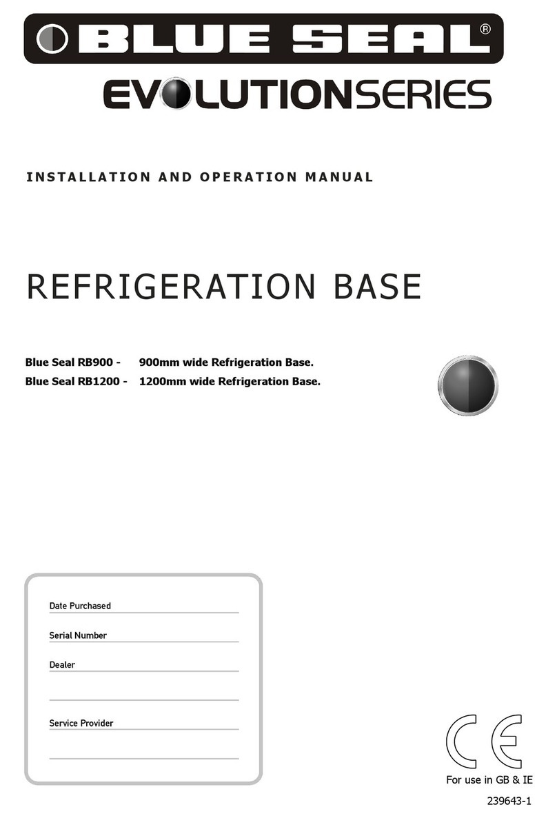 Blue Seal Evolution Series Installation and operation manual