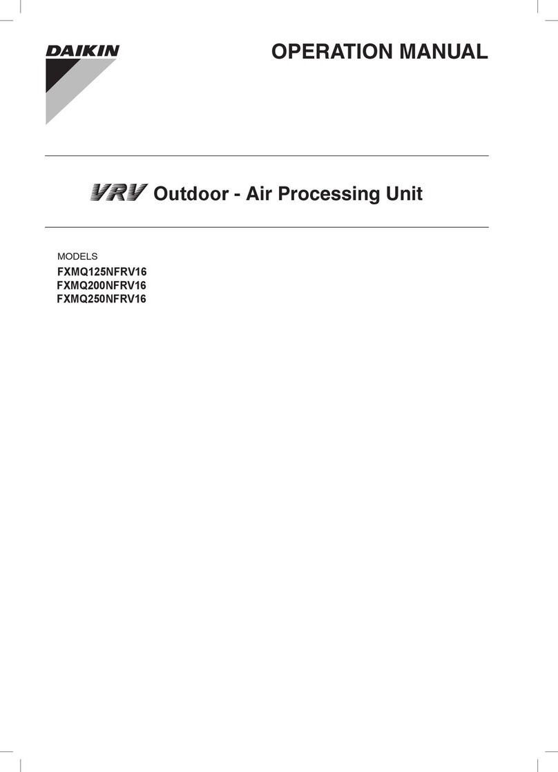 Daikin FXMQ125NFRV16 Operation manual