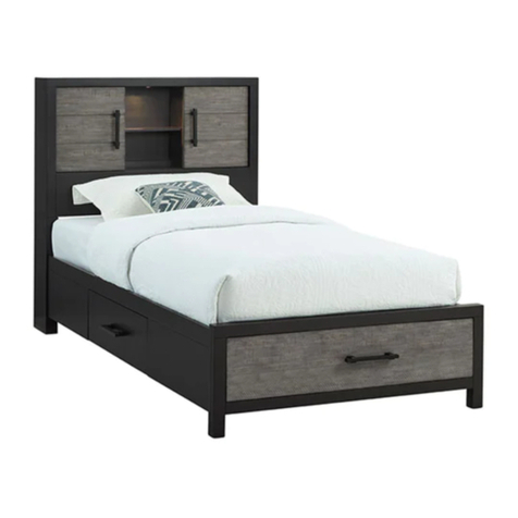 Bob's Furniture FUSION TWIN STORAGE BED Assembly instructions