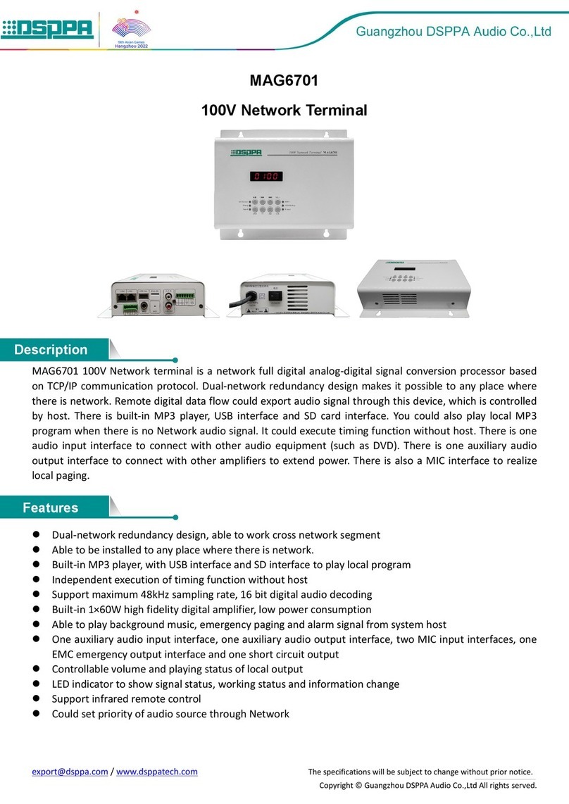 DSPPA MAG6701 instructions